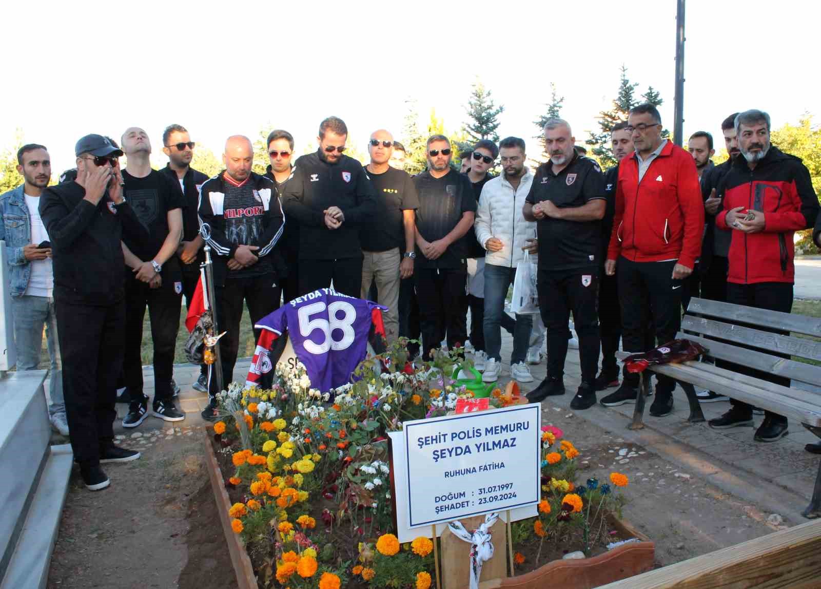 Samsunspor taraftarı şehit polis Şeyda Yılmaz’ı unutmadı
