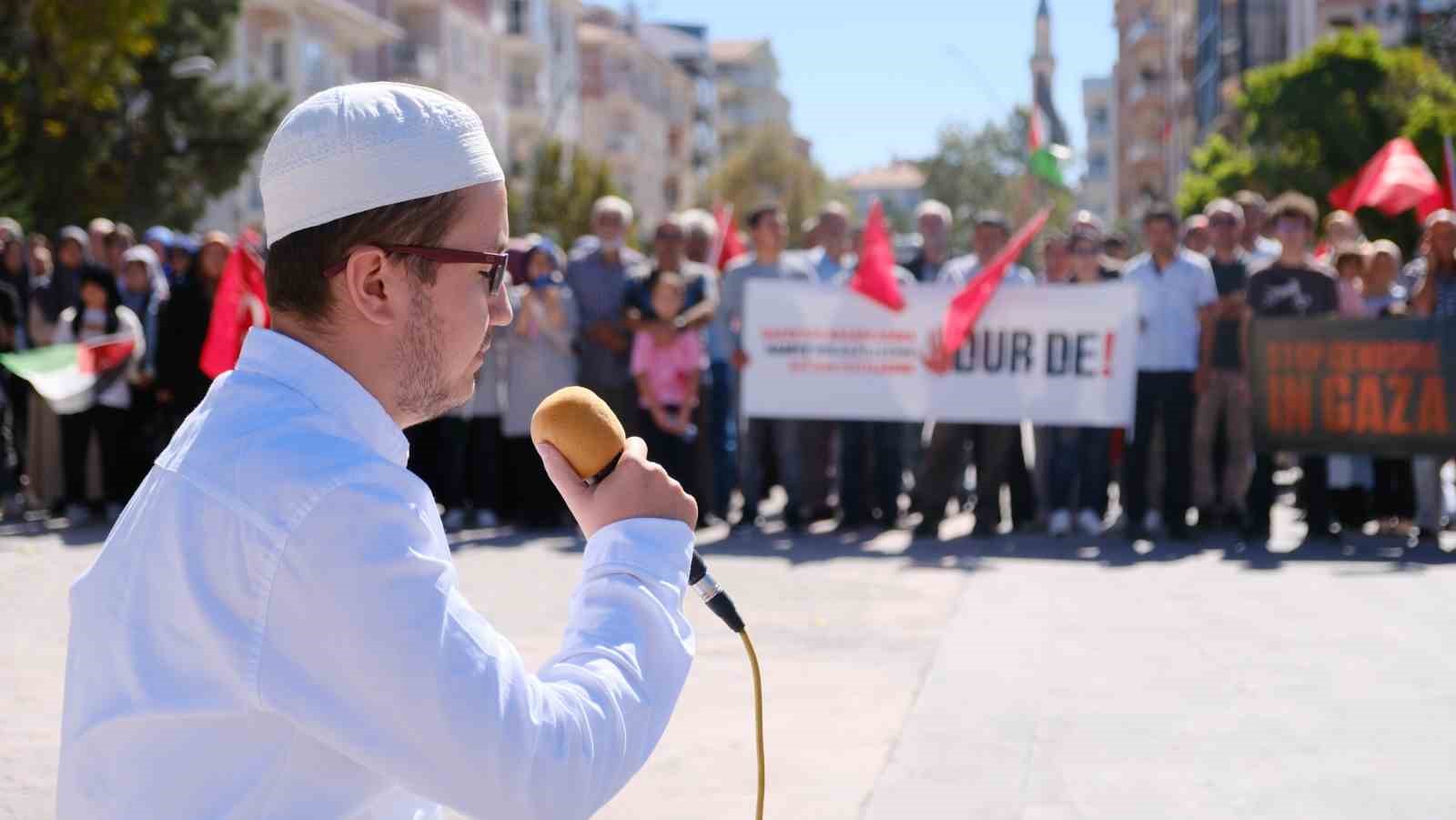 Karaman’da Filistin’e destek için motor ve bisiklet konvoyu düzenlendi
