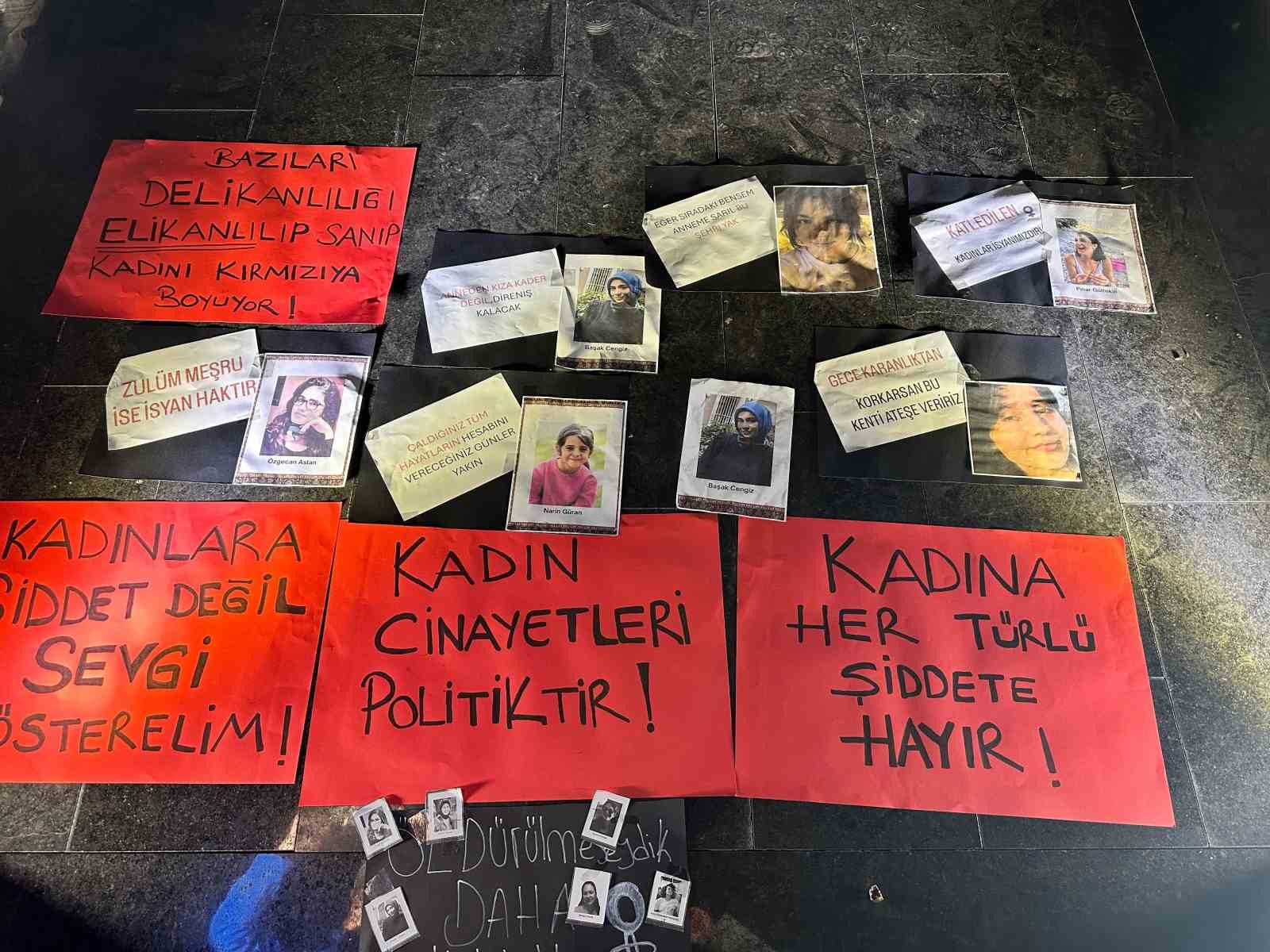 Rize’de kadına şiddete karşı protesto ilgi görmedi
