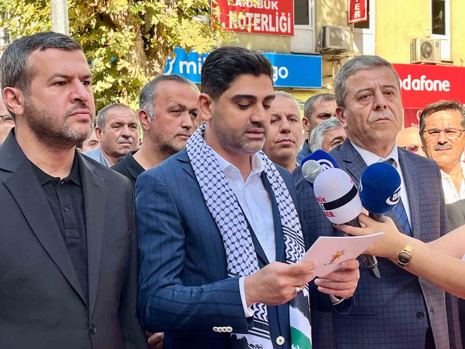 İsrail’in Gazze işgali Karabük’te protesto edildi
