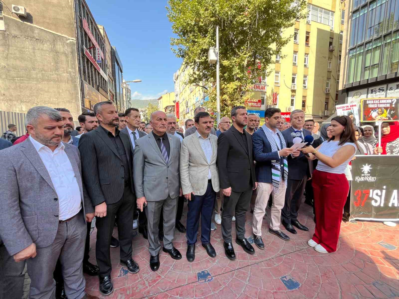 İsrail’in Gazze işgali Karabük’te protesto edildi
