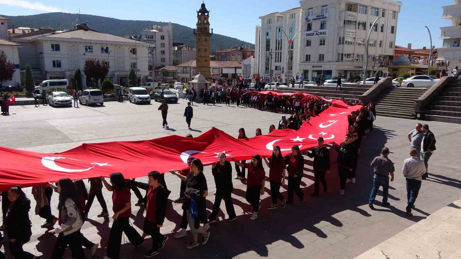 Yozgat’ta işgalin yıl dönümünde Filistin için destek yürüyüşü düzenlendi
