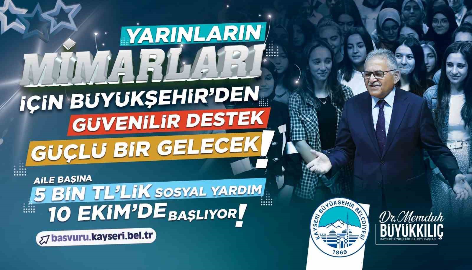 Büyükşehir’in 5 bin TL’lik sosyal yardım başvuruları başlıyor
