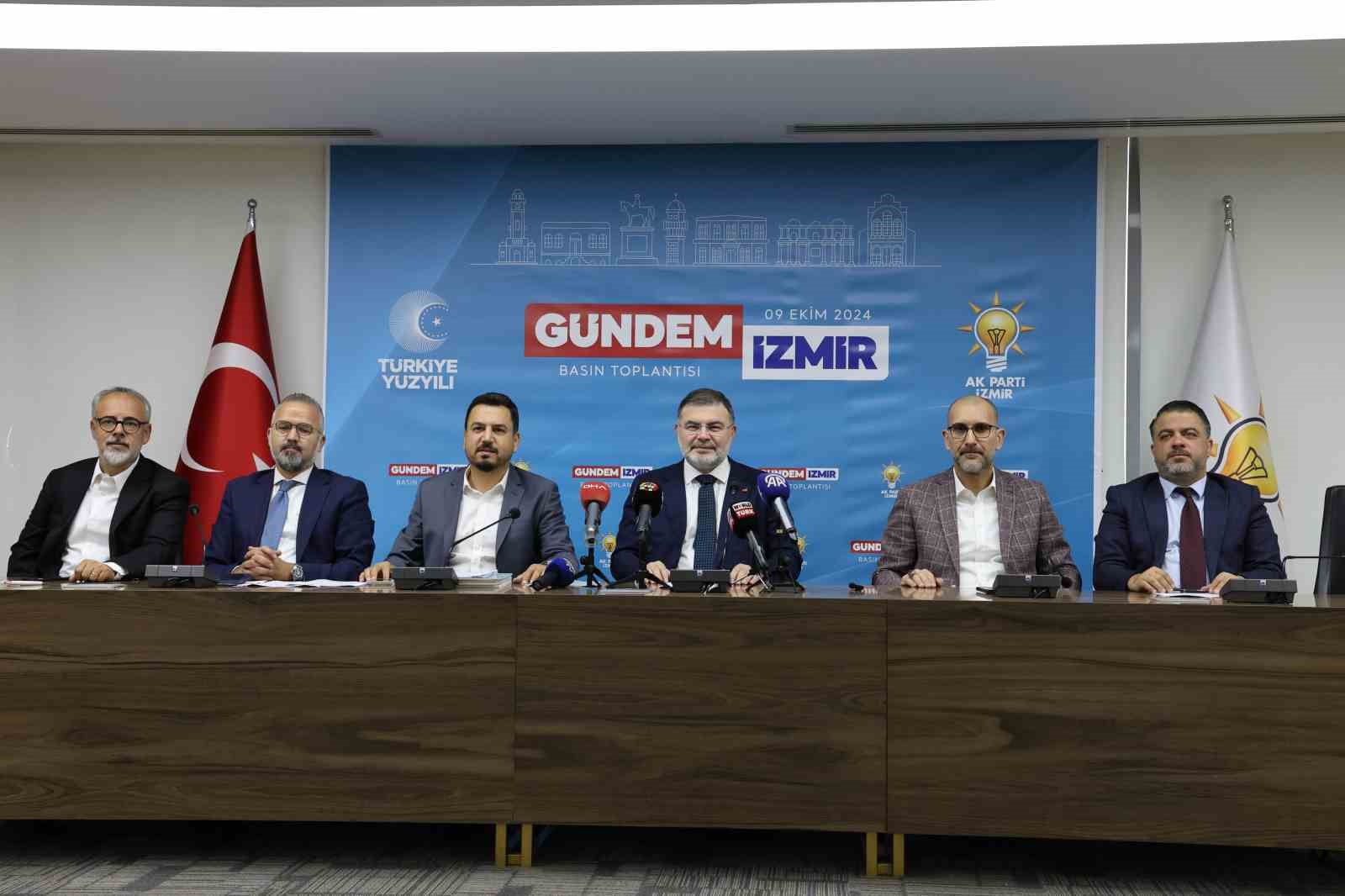 AK Parti İzmir İl Başkanı Saygılı: “Başarısız yönetim İzmir Körfezi’ni adeta bir zehir çukuruna çevirdi