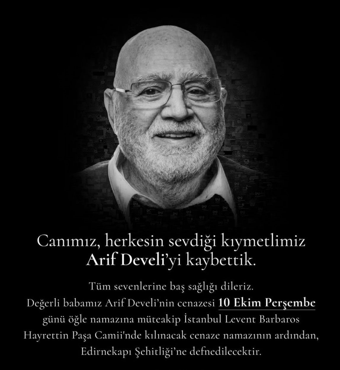 Ünlü Kebapçı Arif Develi hayatını kaybetti
