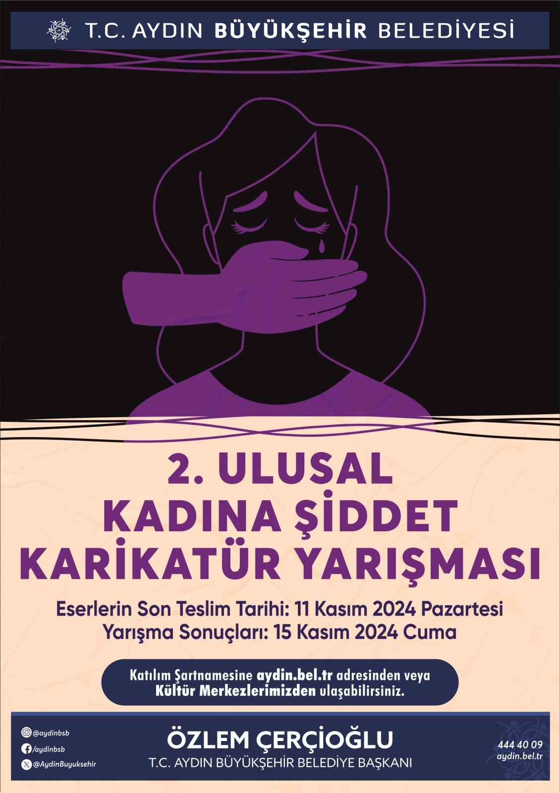 Aydın’da 2. Ulusal Kadına Şiddet Karikatür Yarışması başlıyor
