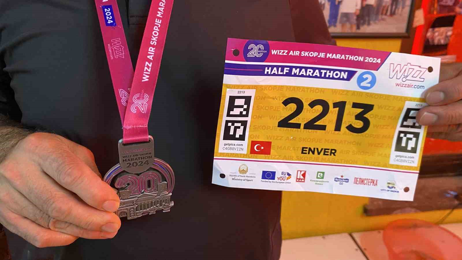 Bursalı esnaf yarı maratonda Türkiye’yi temsil etti
