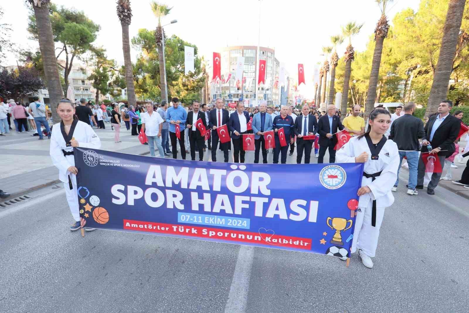 Denizli’de Amatör Spor Haftası coşkuyla kutlandı
