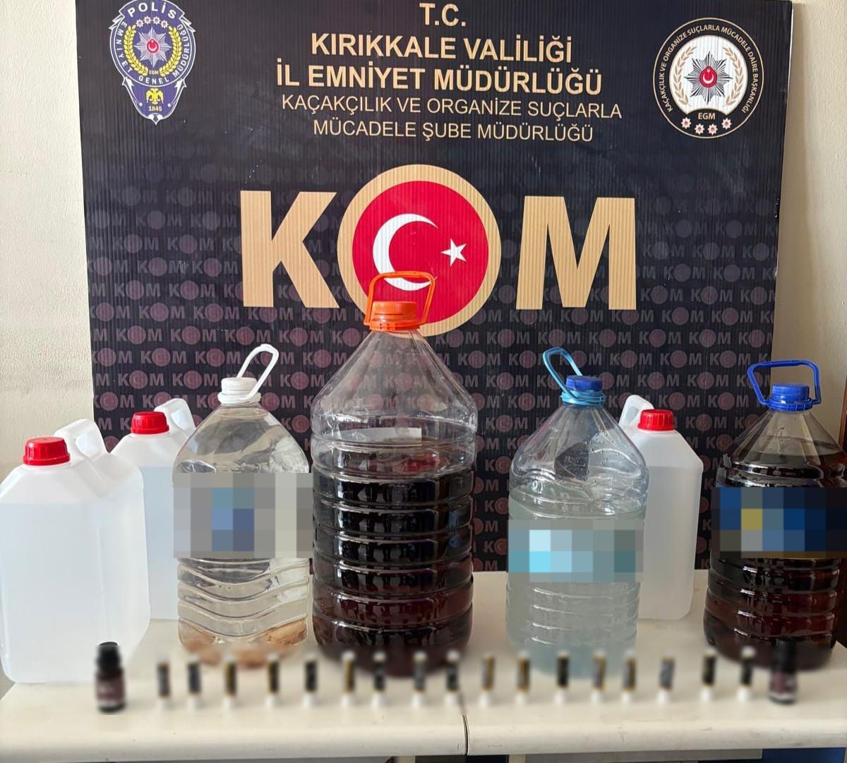 Kırıkkale 37 litre kaçak içki ele geçirildi: 2 gözaltı
