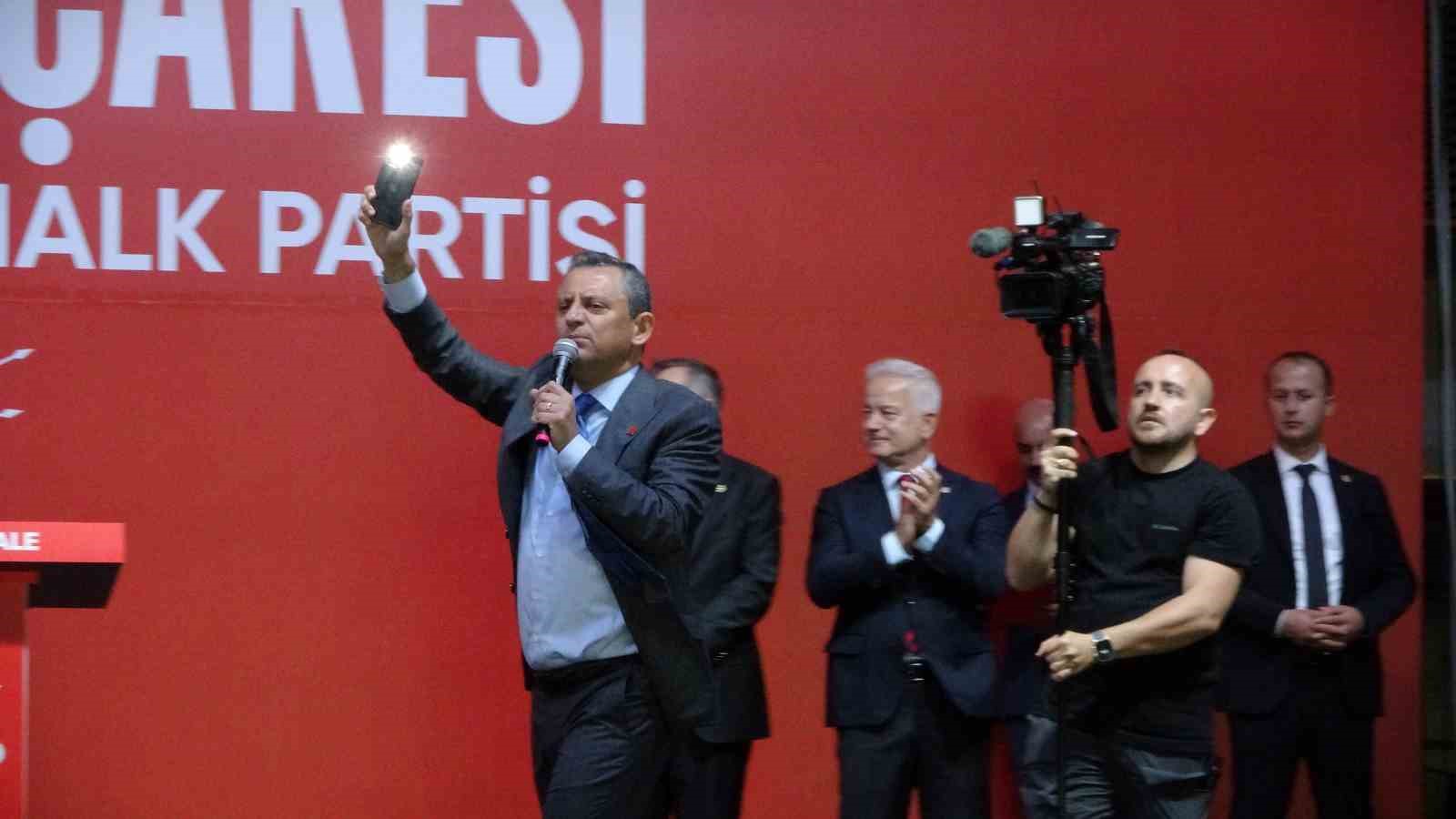 CHP Genel Başkanı Özel: 