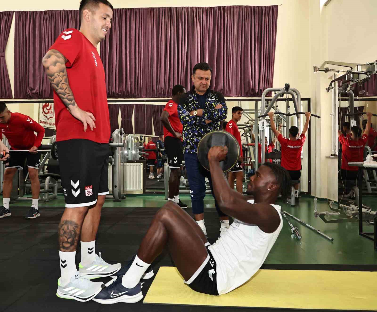 Sivasspor, fitness salonunda çalıştı
