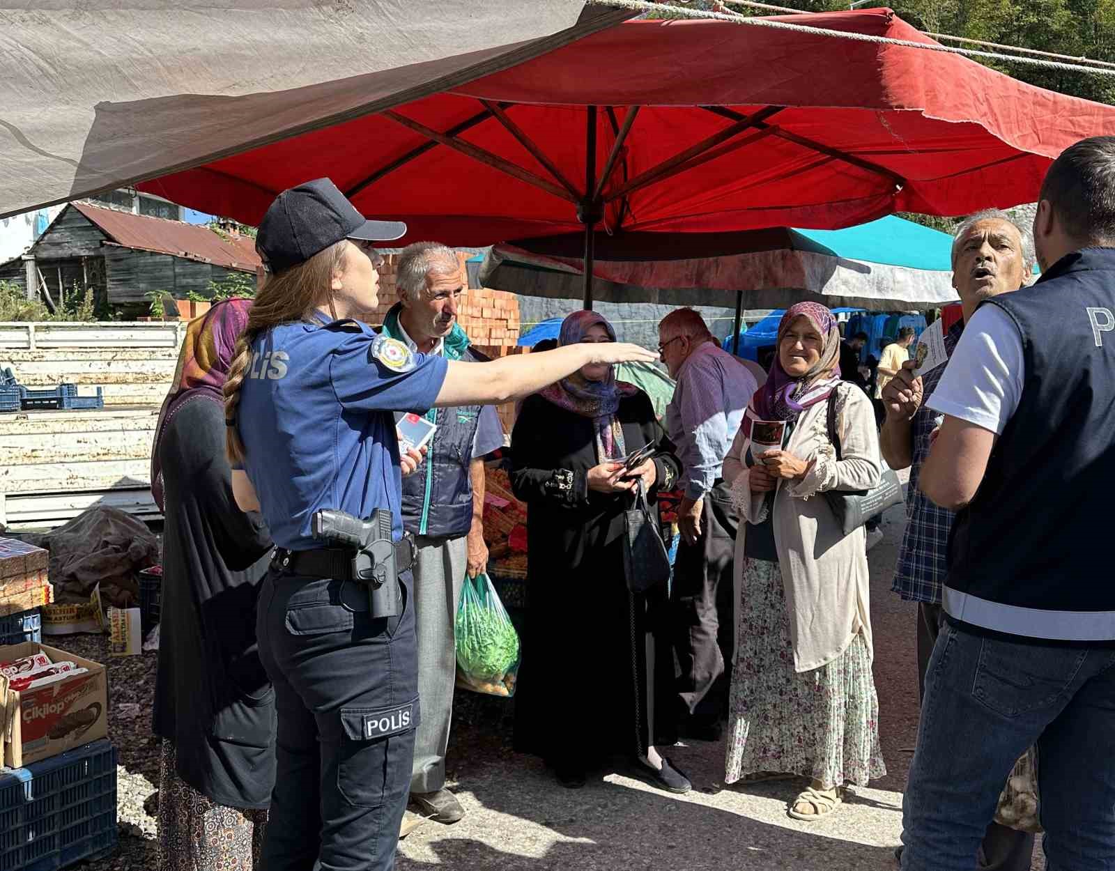 Ordu’da vatandaşlara dolandırıcılık ve KADES bilgilendirmesi
