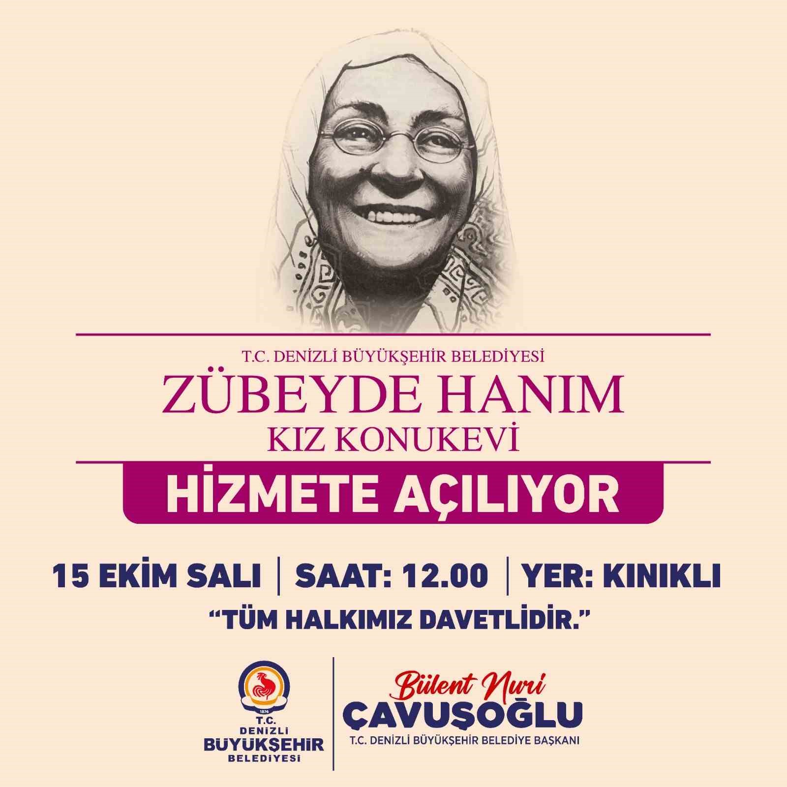 Zübeyde Hanım Kız Konukevi ile Kent Lokantası’nın ikinci şubesi açılıyor
