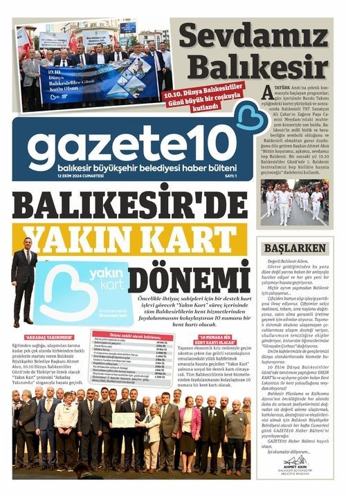 Gazete10’un ilk sayısı çıktı
