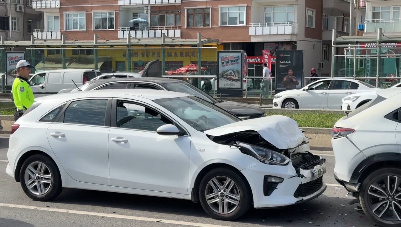 Samsun’da zincirleme kaza: 1 yaralı
