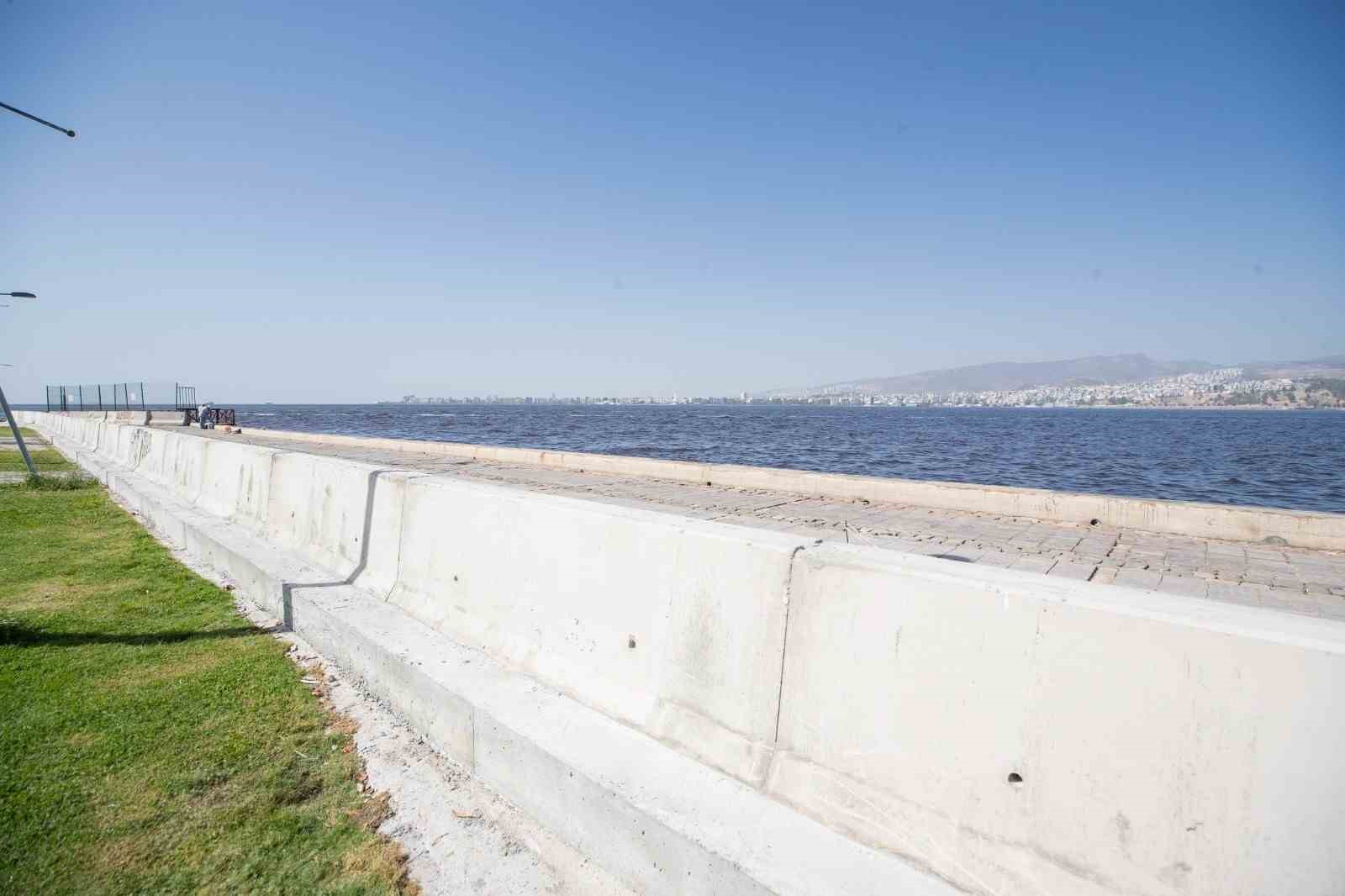 Kordon’da deniz taşkınlarını önlemek için yoğun tempo
