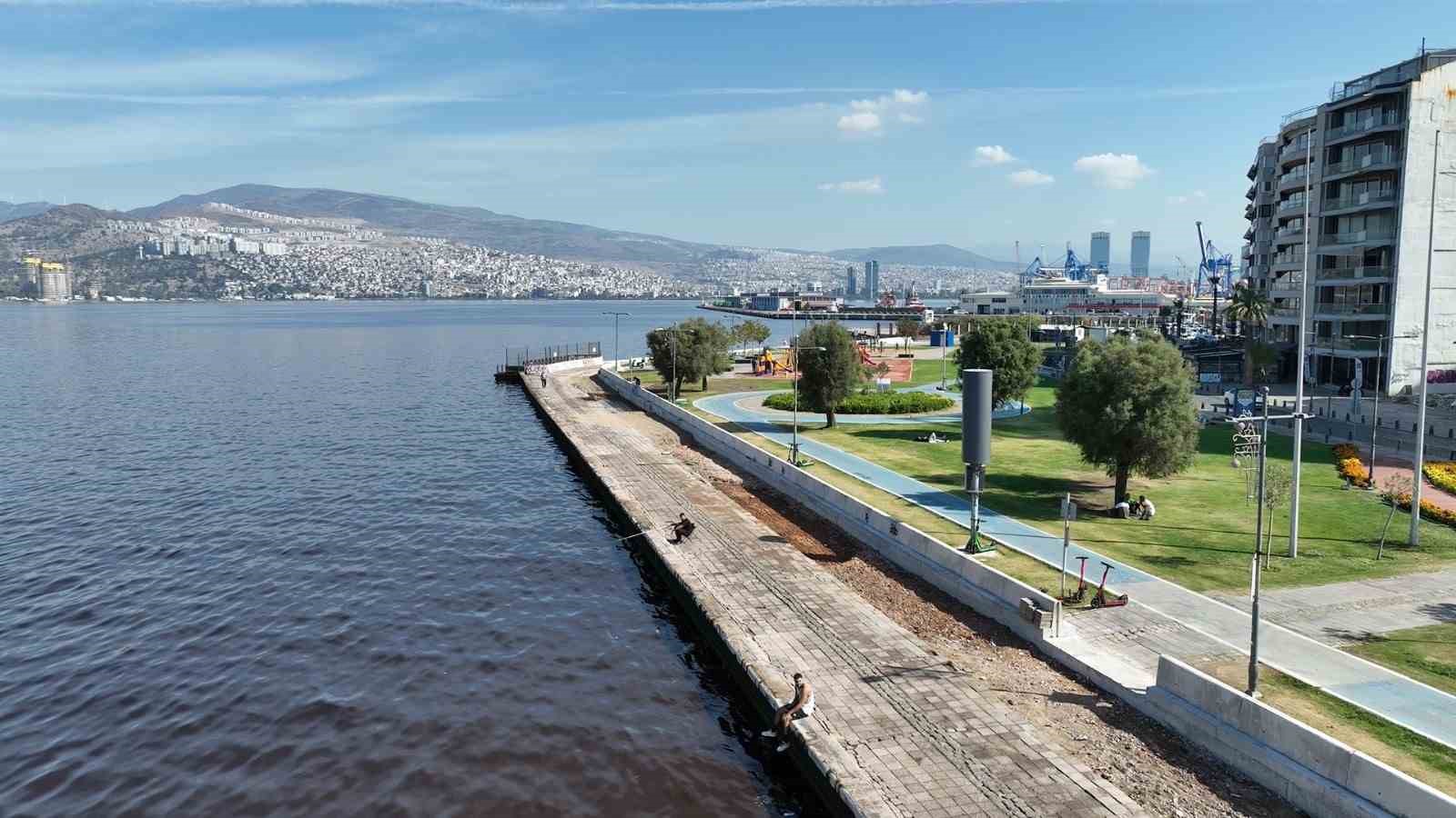 Kordon’da deniz taşkınlarını önlemek için yoğun tempo
