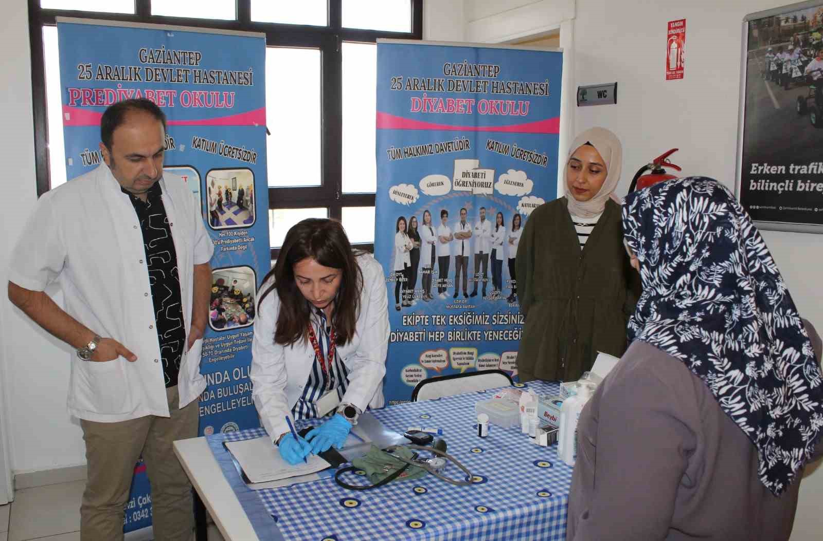 Şehitkamil’de diyabetle mücadelede farkındalık etkinliği
