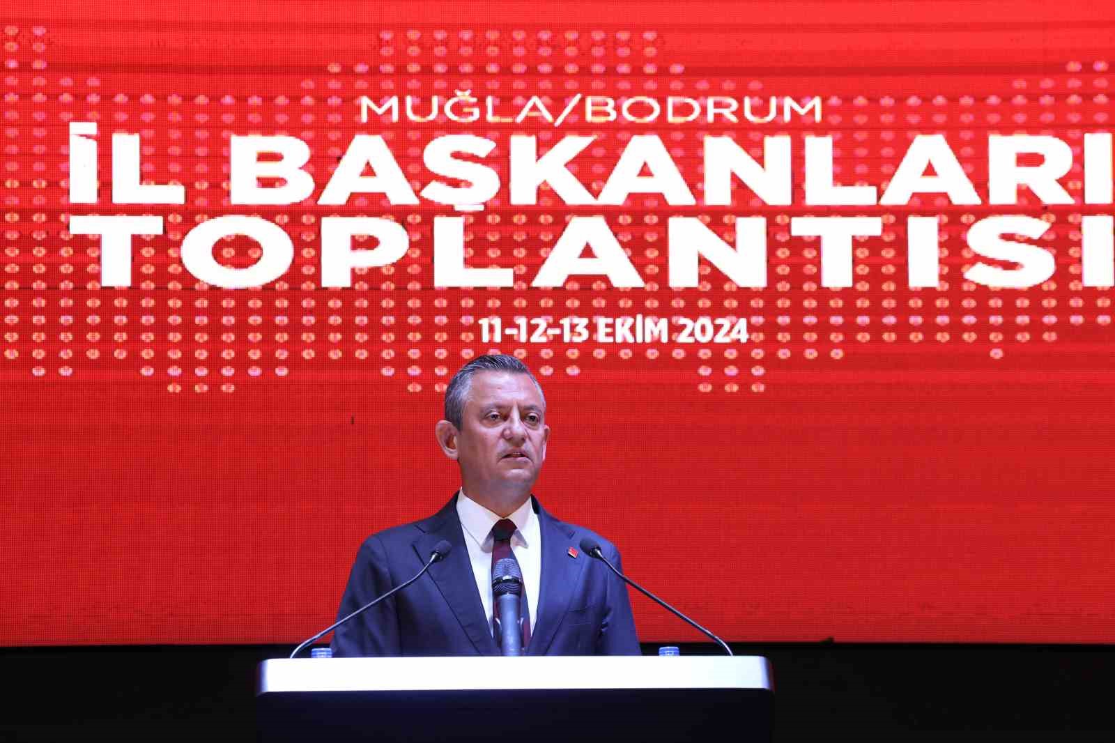 Özgür Özel, Bodrum’da İl Başkanları Toplantısı’nda konuştu: 