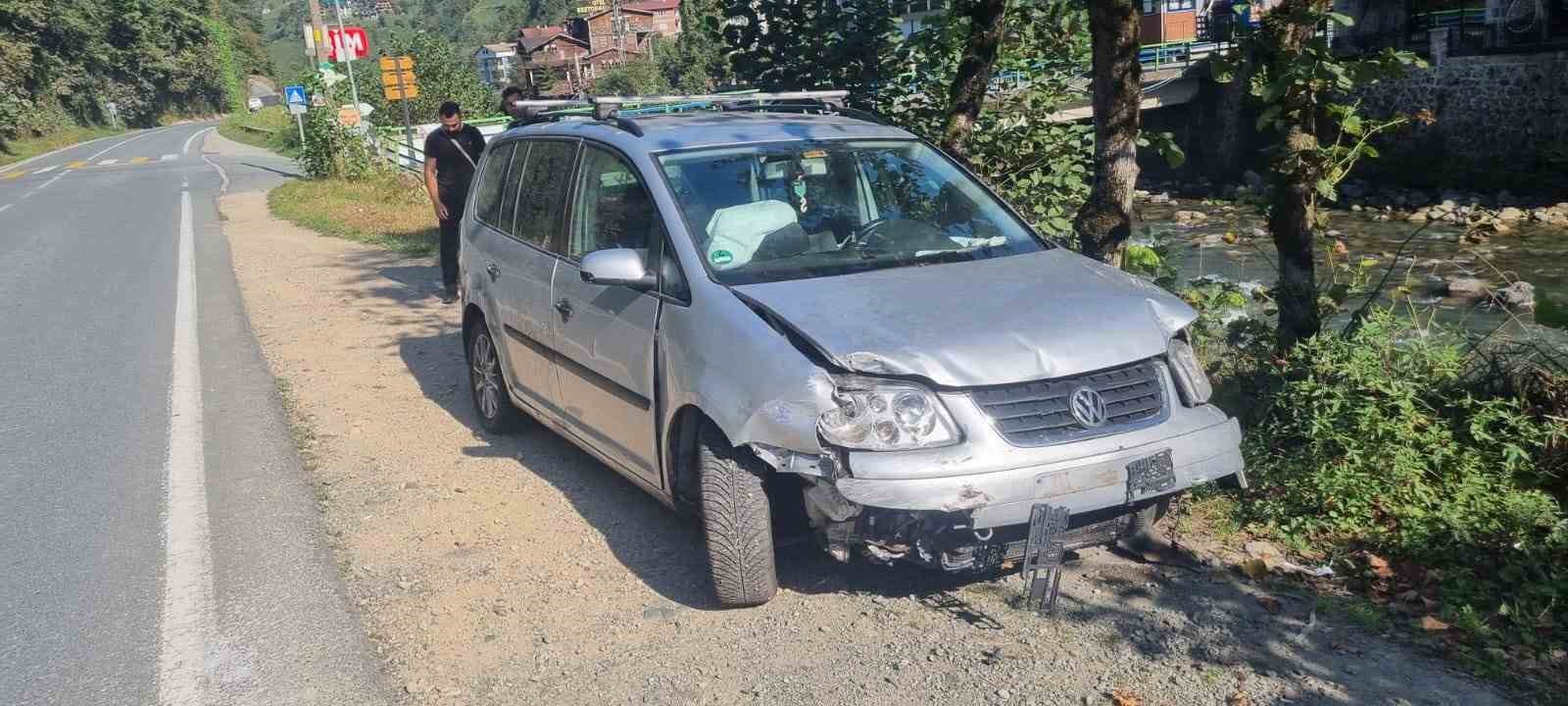 Gurbetten geldiği köyüne 2 kilometre kala kaza yaptı
