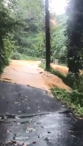 Artvin’de şiddetli yağışta bazı köy yolları ulaşıma kapandı
