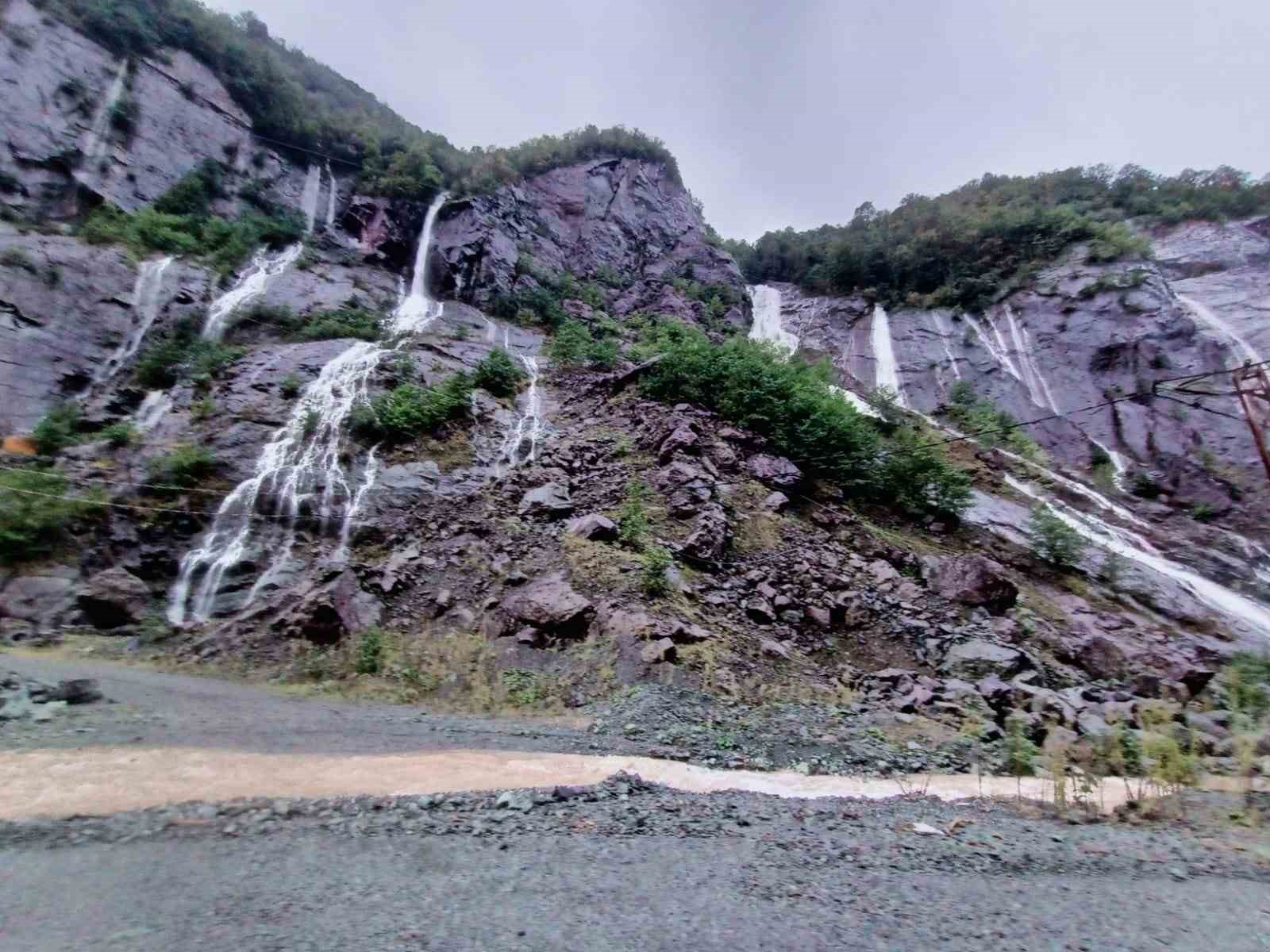 Artvin’de şiddetli yağışta bazı köy yolları ulaşıma kapandı
