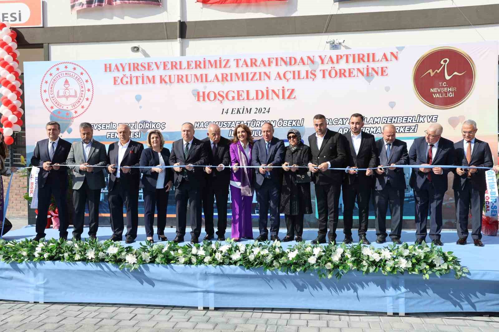 Nevşehir’de hayırseverler tarafından yaptırılan eğitim kurumları hizmete açıldı
