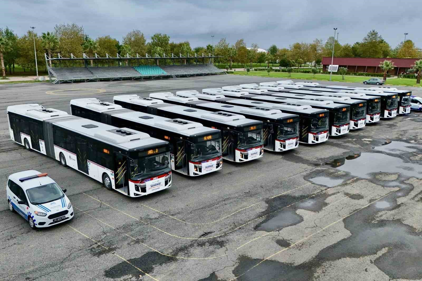 Samsun toplu taşıma filosuna 10 körüklü otobüs
