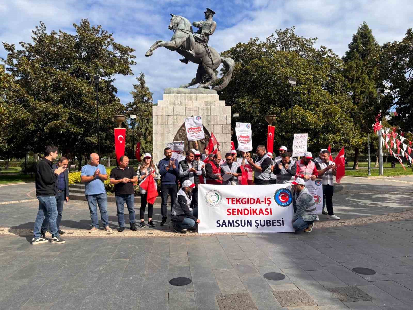 İstanbul’da işten çıkarılan işçilere Samsun’dan destek
