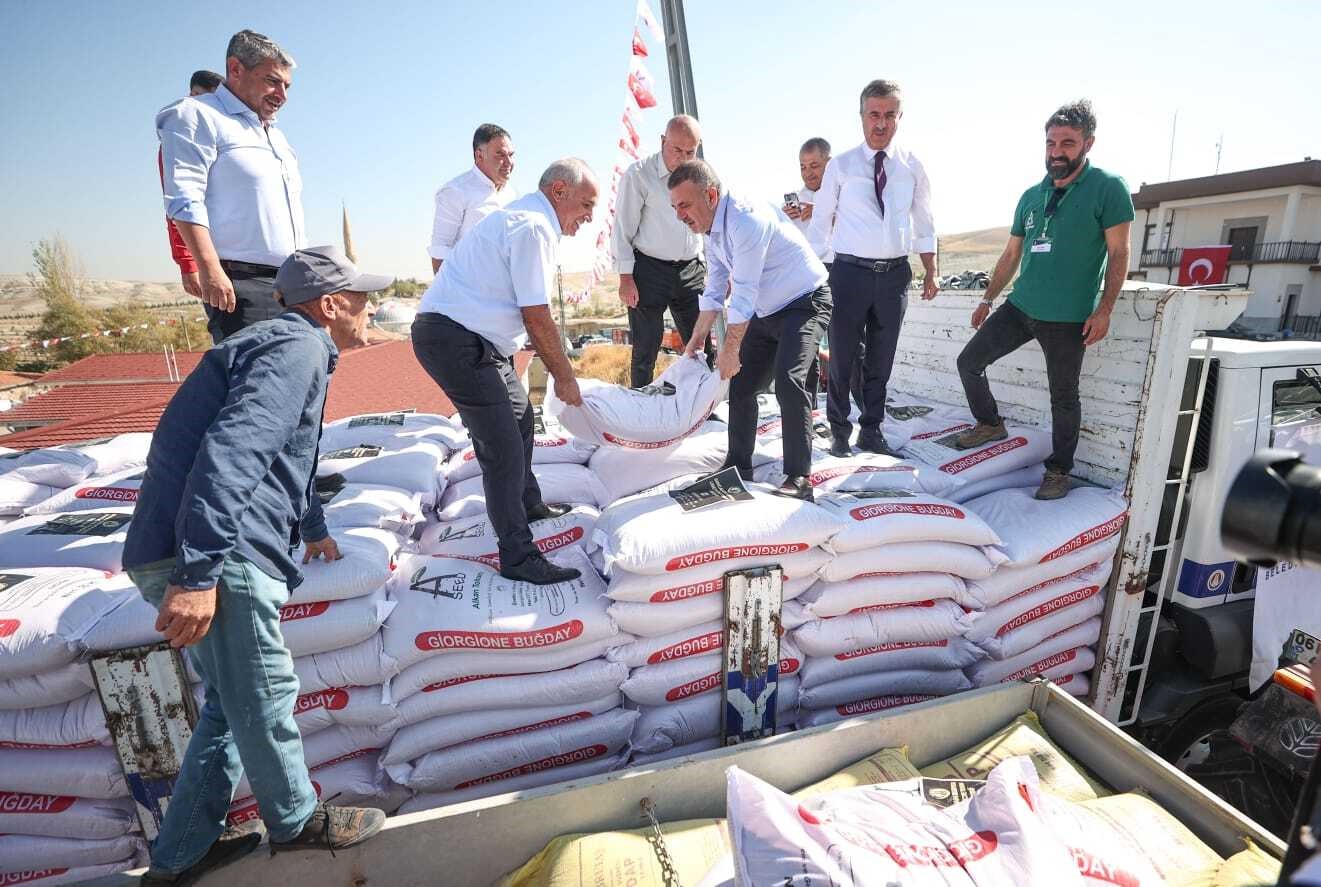 Sincan Belediyesi’nden buğday tohumu desteği
