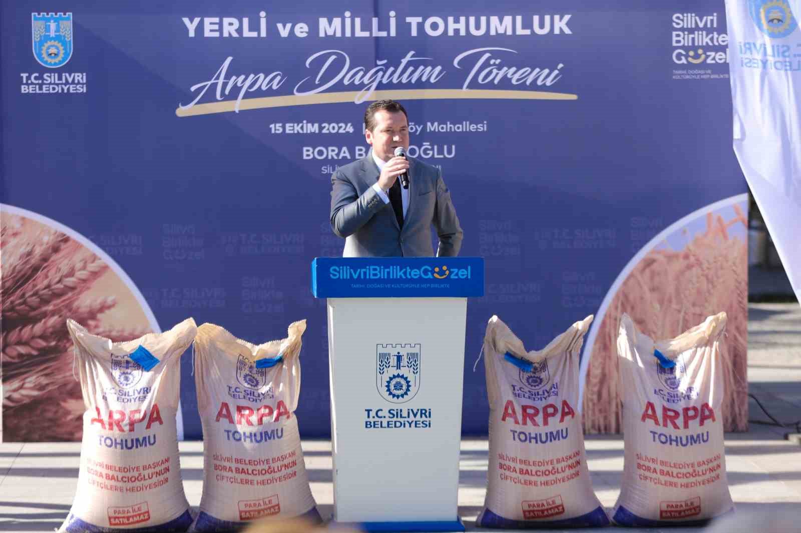 Silivri’de Yerli ve Milli Tohumluk Arpa Dağıtım Töreni düzenledi
