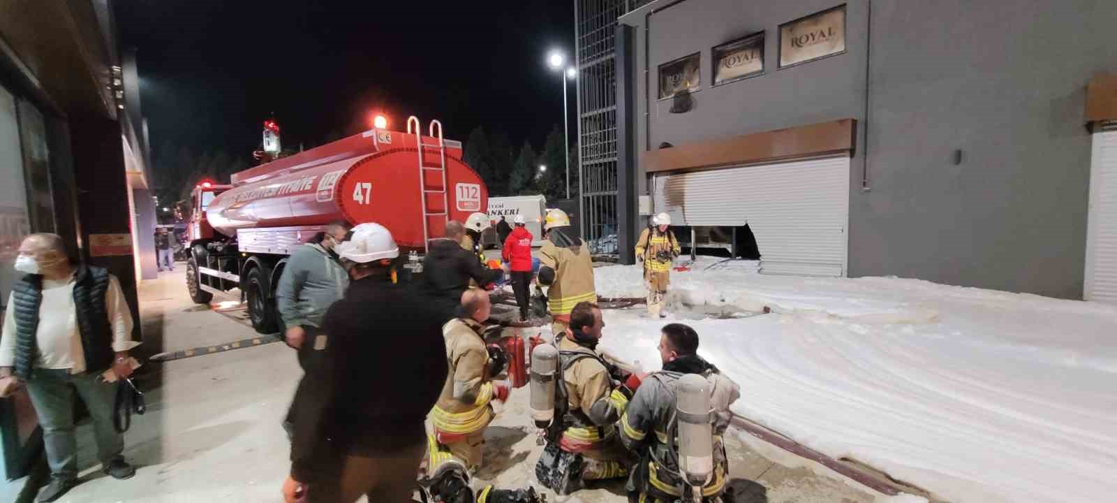 Temizlik işletmesinde çıkan yangın söndürüldü
