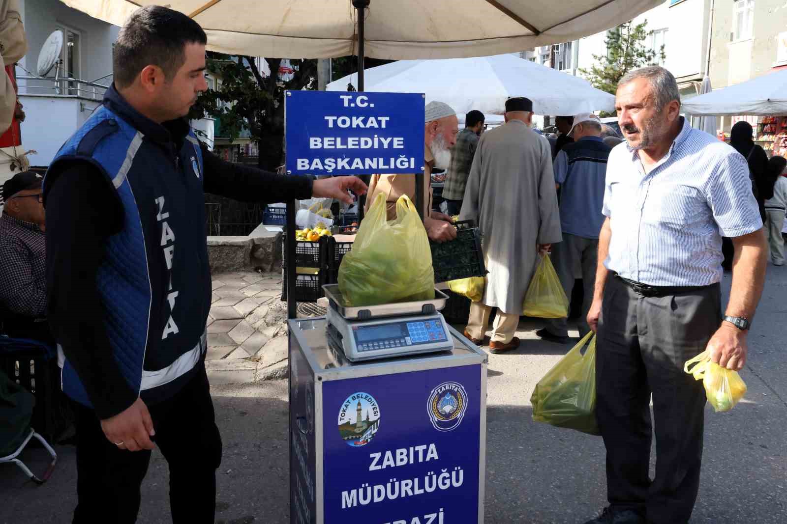 Tokat’ta pazar yerleri denetlendi
