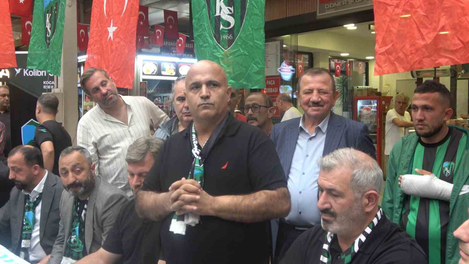 Kocaelispor çarşıya indi, ortaya renkli görüntüler çıktı
