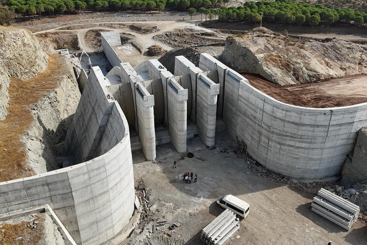 Reşitköy Barajı’nda İnşaat Çalışmaları Hızla Devam Ediyor
