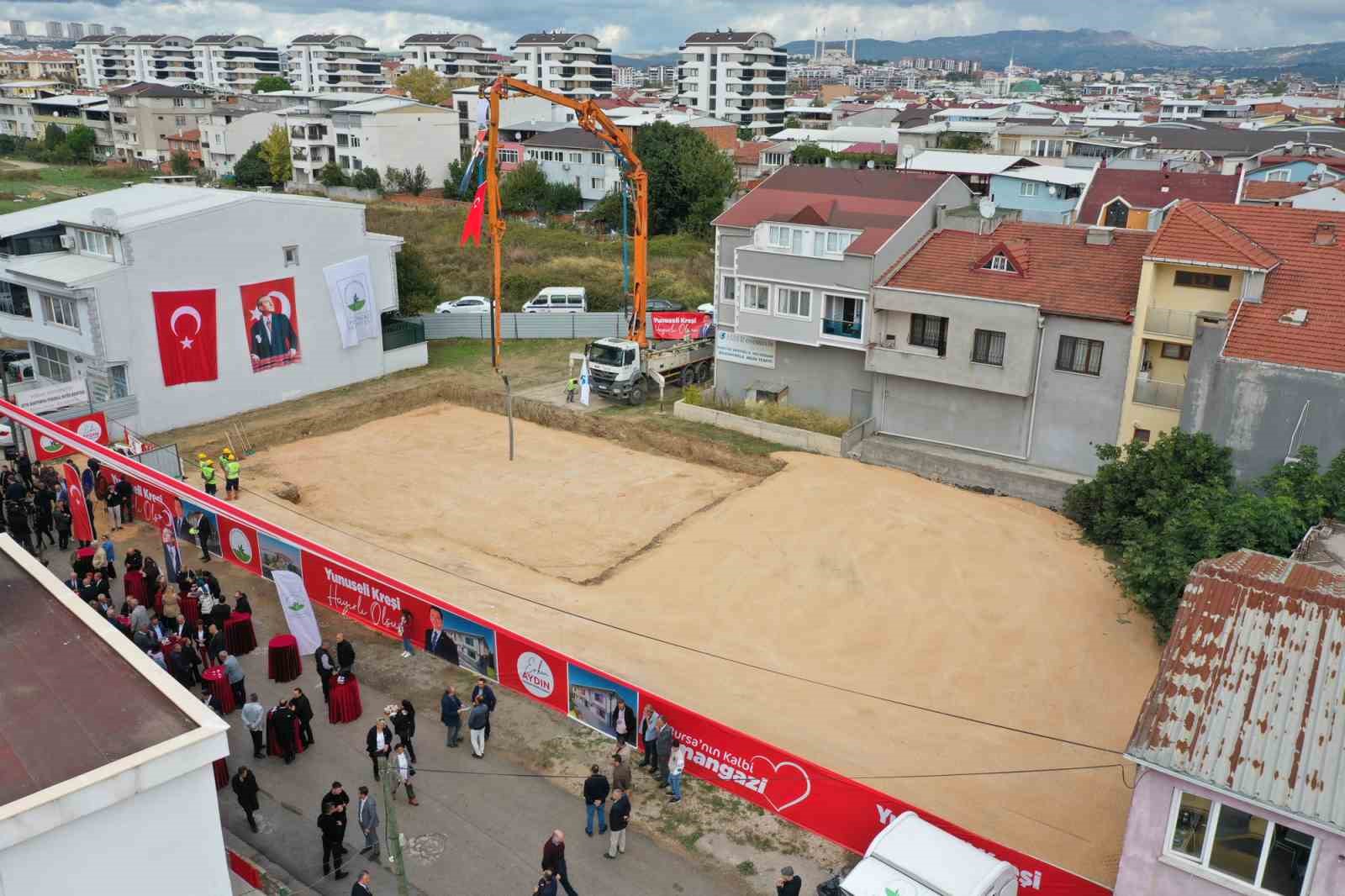 Osmangazi’de yeni kreşin temeli atıldı
