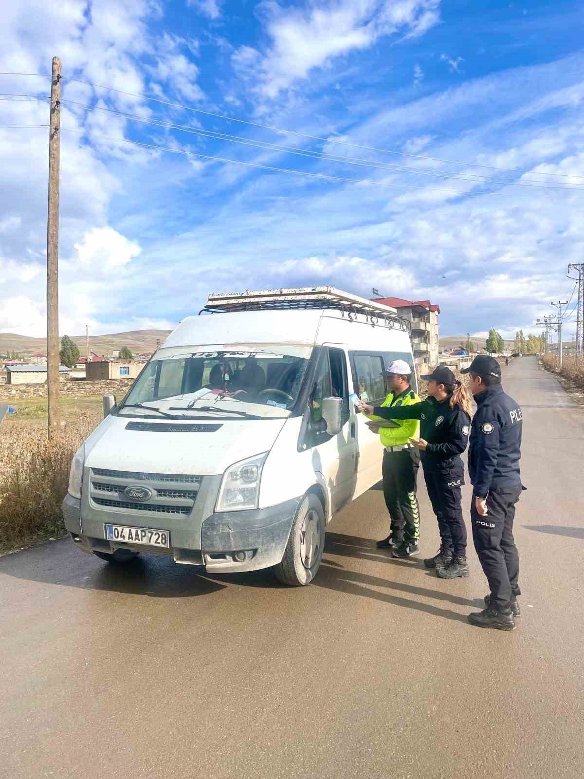 Ağrı’da öğrenci güvenliği için okul servisi denetimleri yoğunlaşıyor
