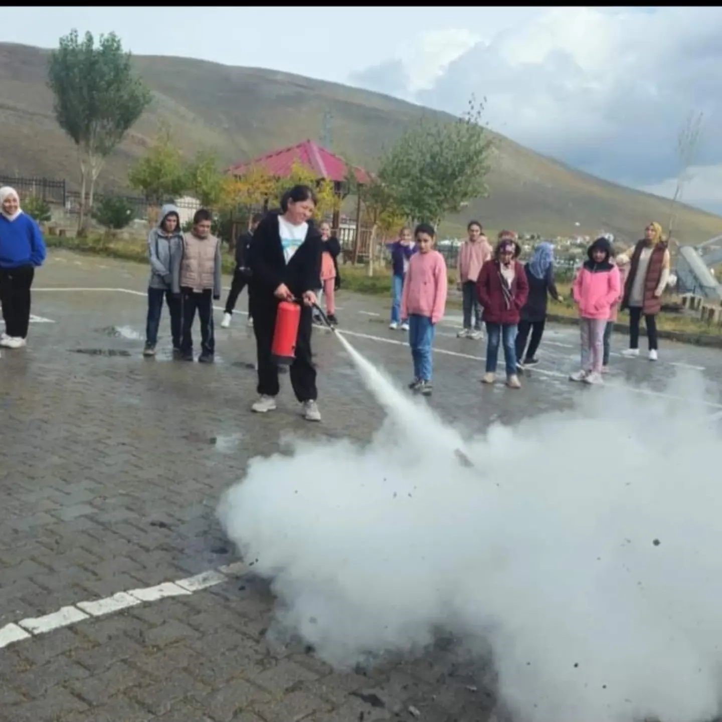 Çıldır AİHL’nde yangın tatbikatı
