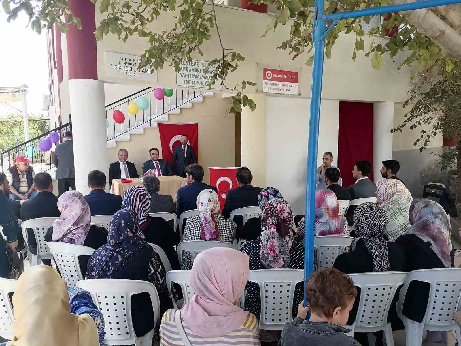 Efeler Çeştepe Nazım Uzun-Enver Kasap 4-6 Yaş Kur’an Kursu dualarla açıldı
