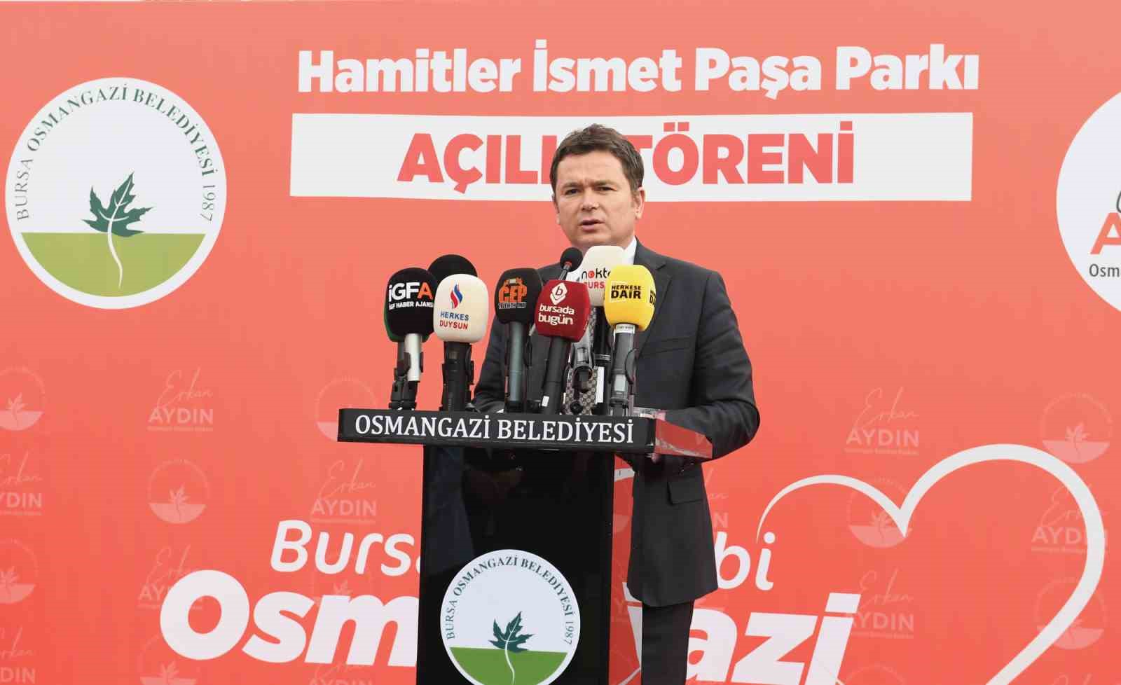 Osmangazi’de İsmet Paşa Parkı hizmete açıldı
