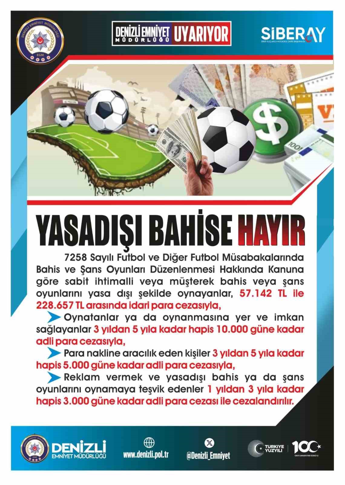 Denizli Emniyet Müdürlüğünden dolandırıcılık uyarısı
