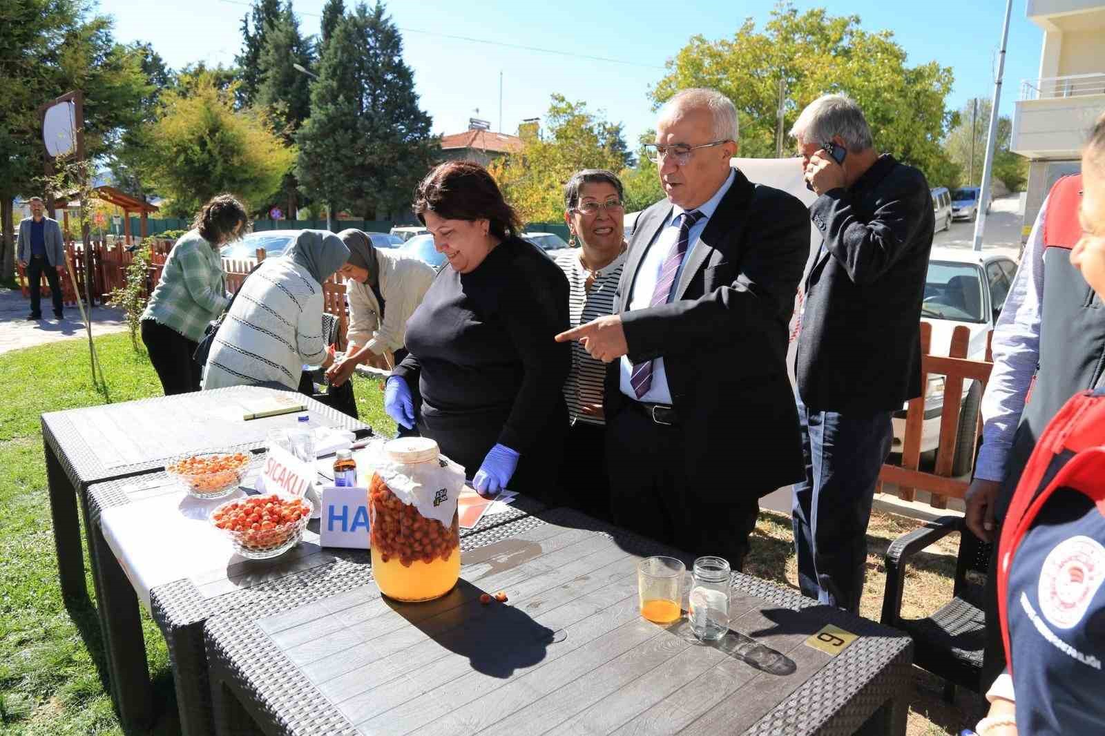 Çameli’nde kadınlara doğal yollarla ‘alıç sirkesi’ yapımı eğitimi
