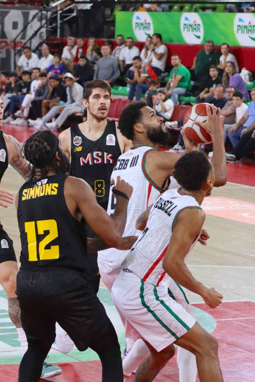 Türkiye Basketbol Süper Ligi: Karşıyaka: 107 - Mersinspor: 81
