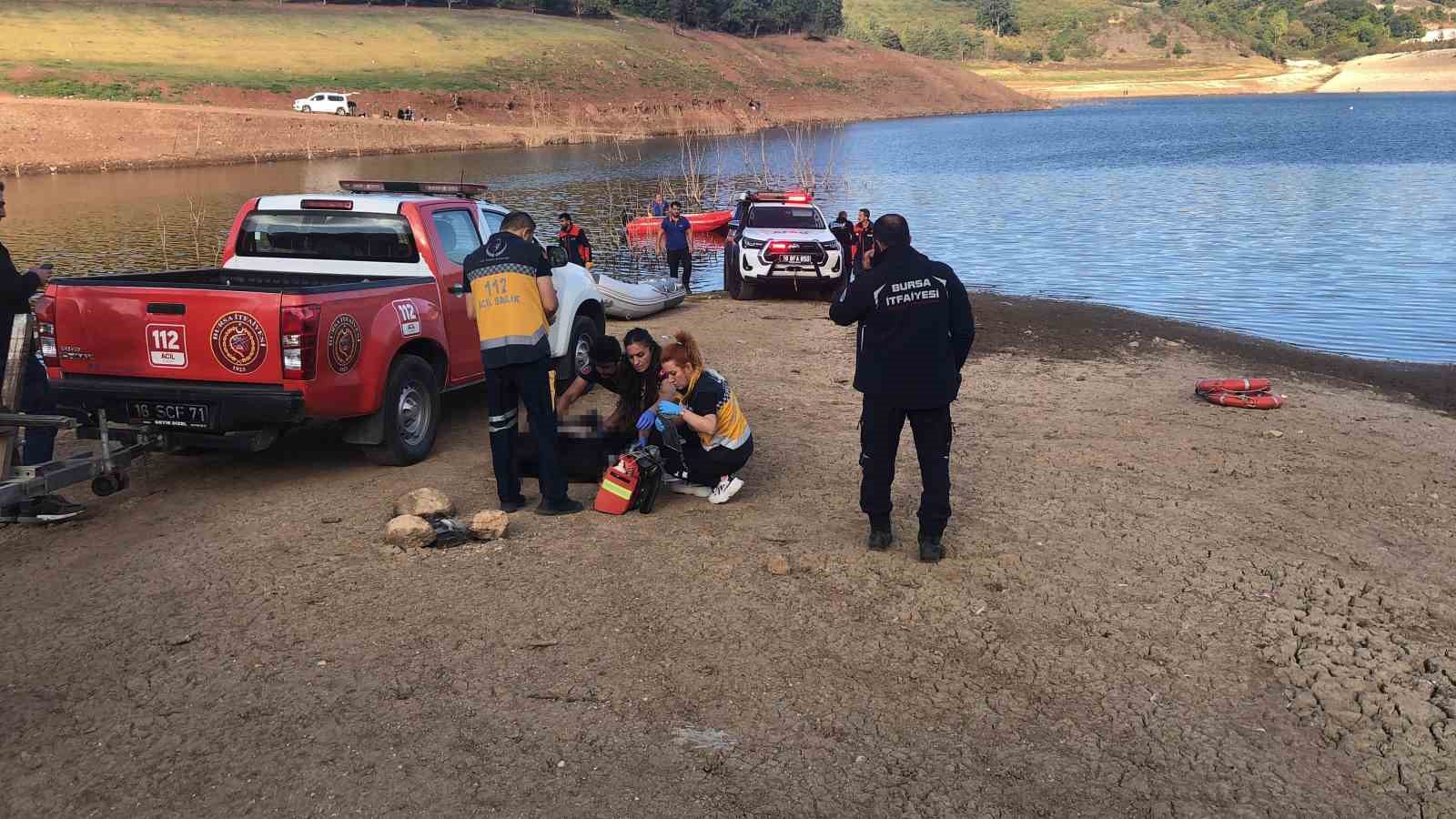 Baraja düşen otomobildeki sürücü boğularak hayatını kaybetti
