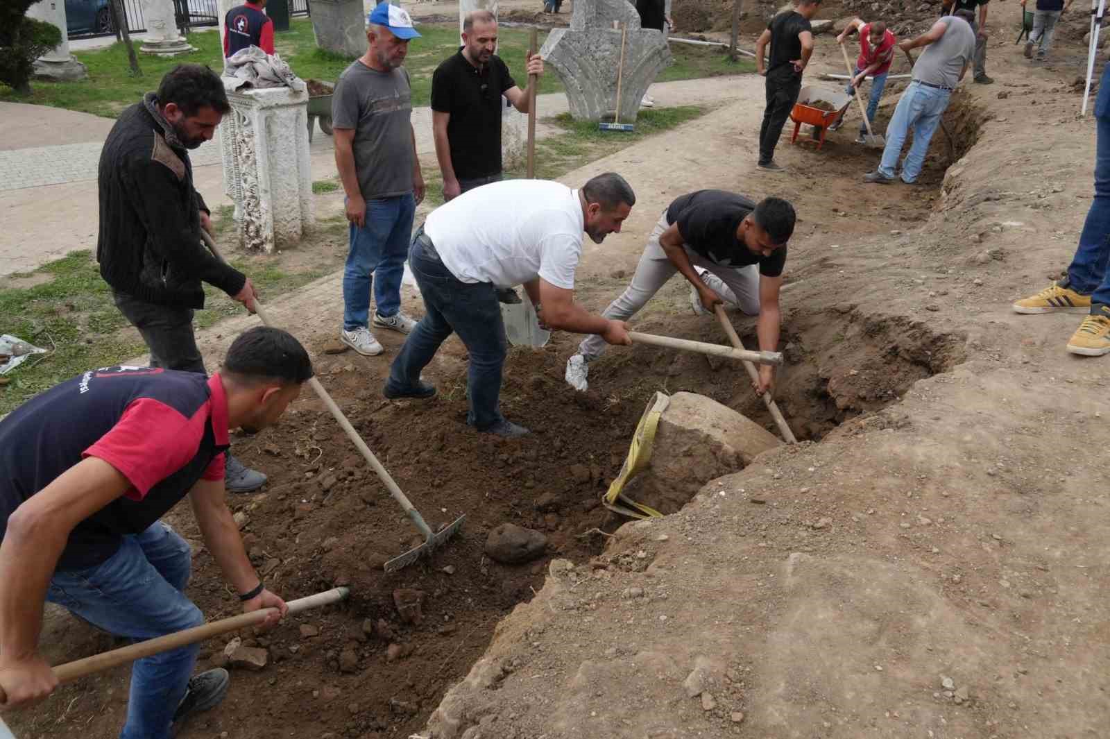 Antik kentte kazı çalışmalarına devam
