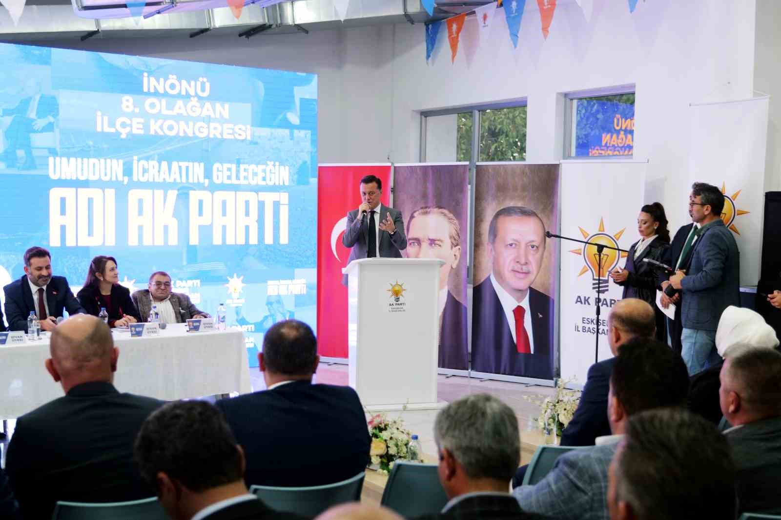 AK Parti’den İnönü’de coşkulu kongre
