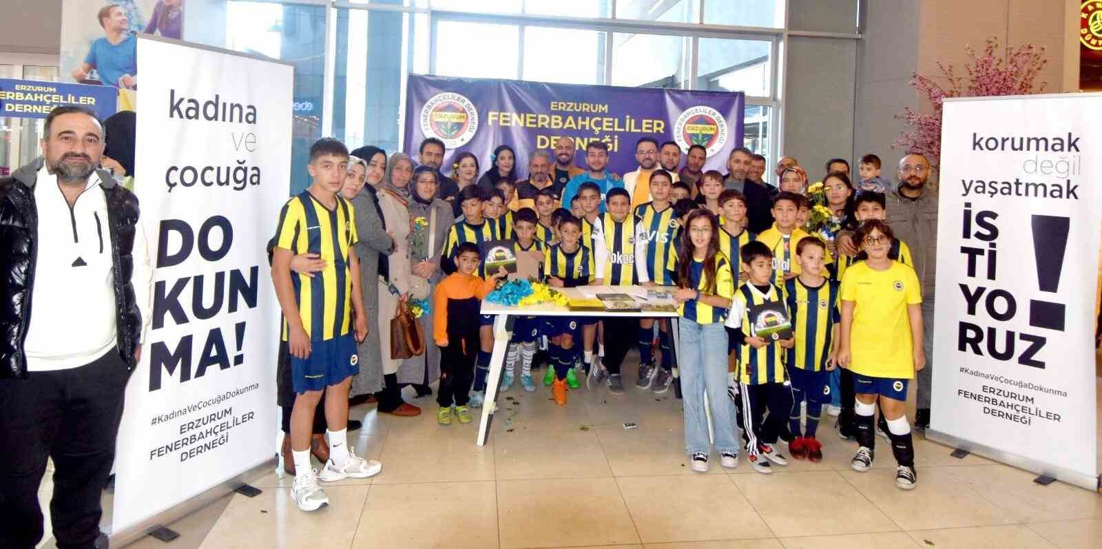 Erzurum Fenerbahçeliler Derneği’nden ’Kadın ve Çocuğa Dokunma’ tepkisi
