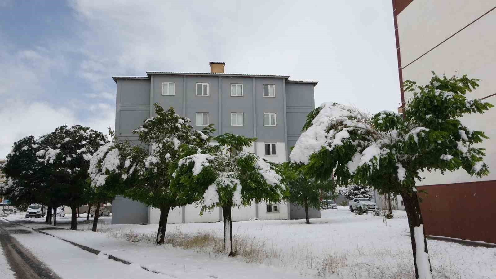 Bitlis’te Ekim ayında kar yağışı
