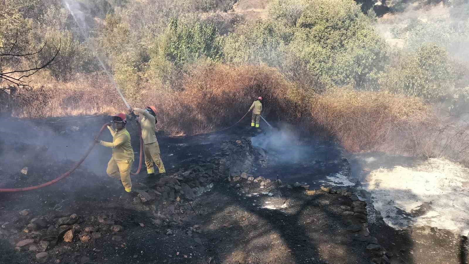 Mersin’in Anamur ilçesinde çıkan yangın kontrol altına alındı
