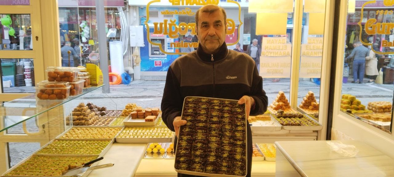 Çikolatadan sonra, ilk defa Dubai baklavası
